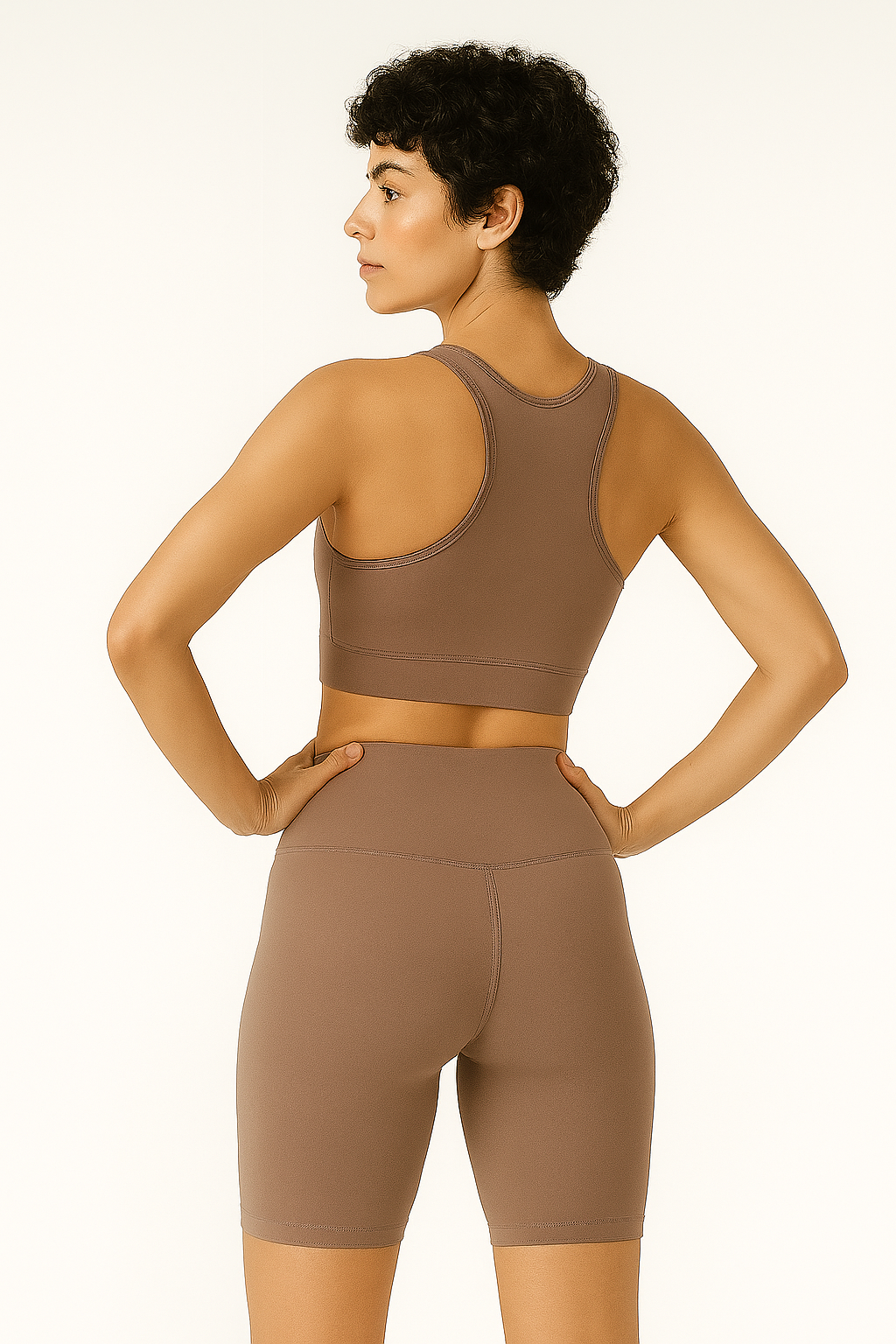 FlexFit Performance Sports Bra - Mocha Mousse