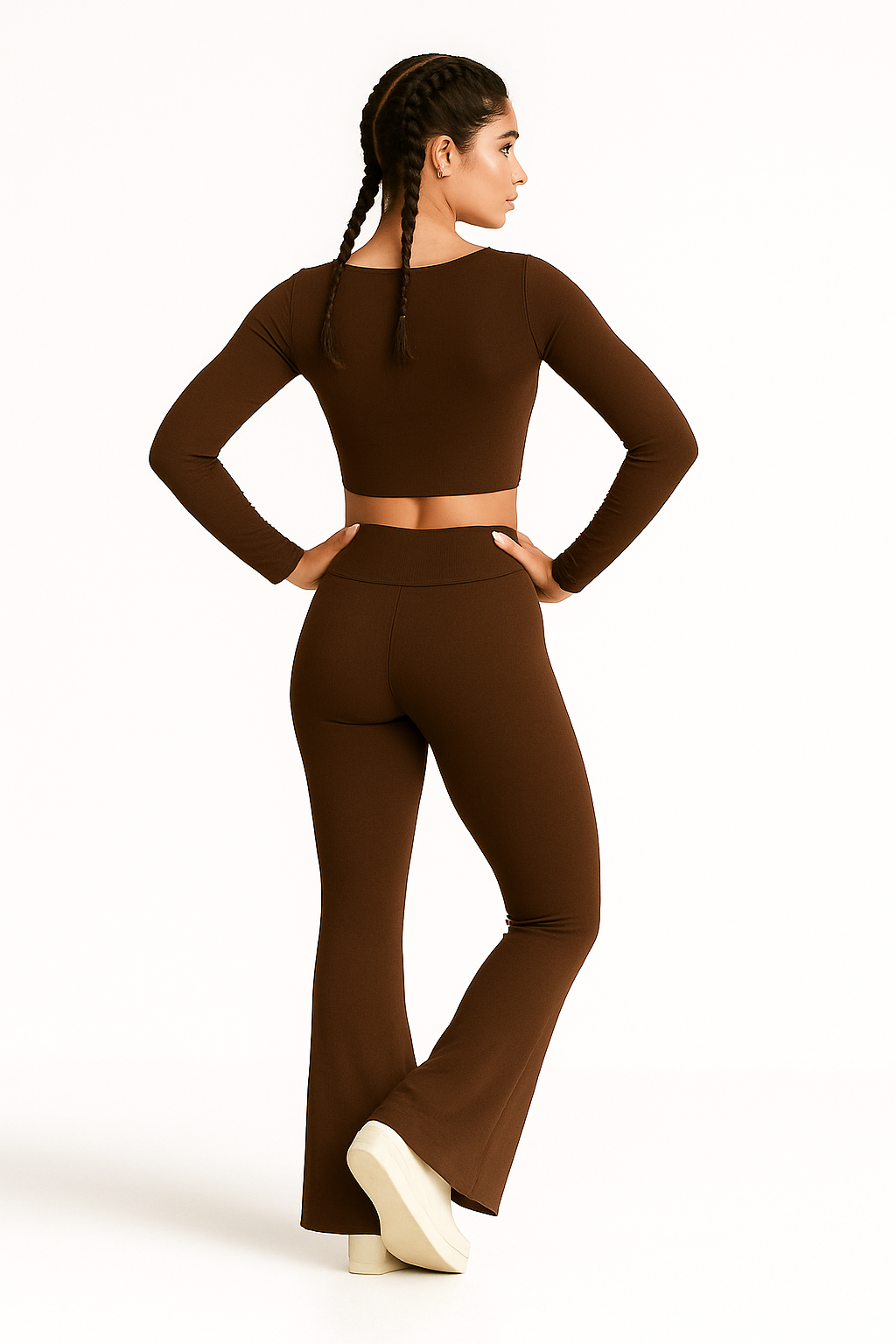 FlowFlare Pants - Brown