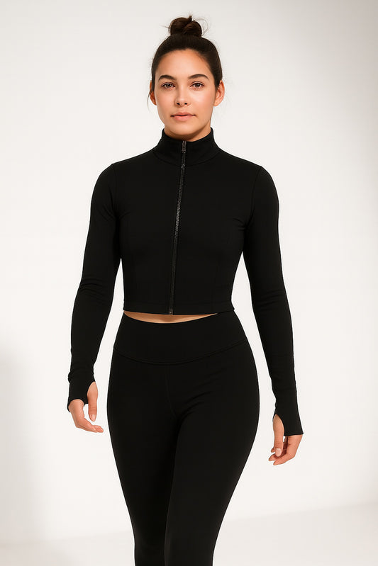 MoveEase Zip-Up Jacket -  Black