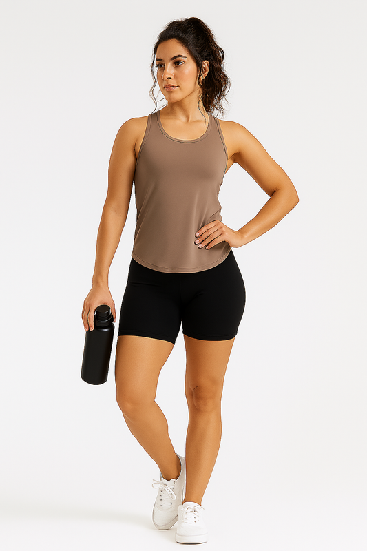 Breeze Tank - Mocha Mousse