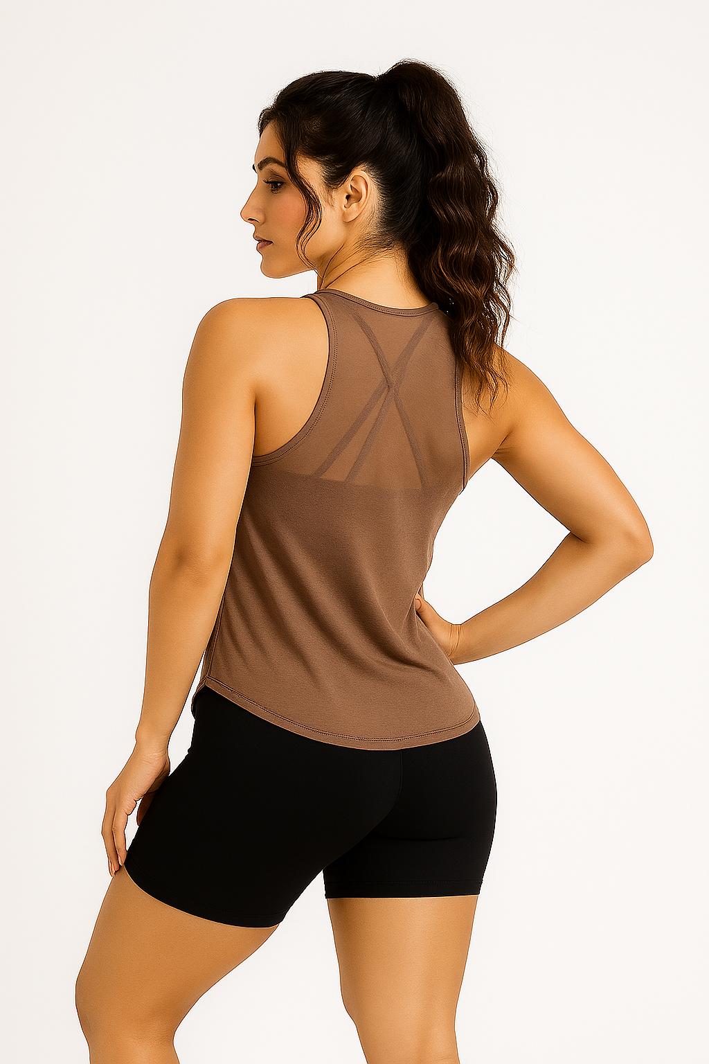Breeze Tank - Mocha Mousse